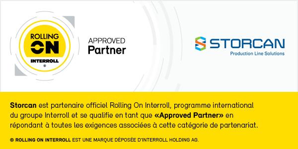 Storcan, le seul partenaire agrée au Canada du programme Rolling Interroll